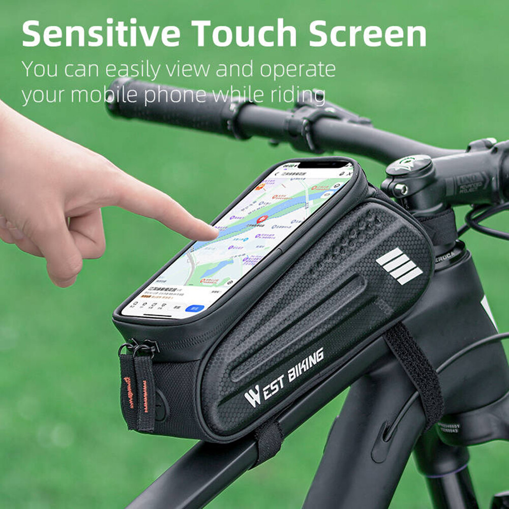  Bike Pouch Phone Case Touch Screen Bicycle Top Frame Bag Cycling