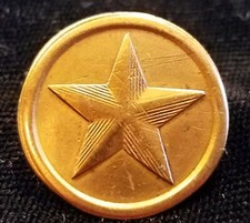 PRE CIVIL WAR 1 PIECE FLAT STATE OF MAINE MILITIA BUTTON ALBERT# ME-4C-TY GILDED