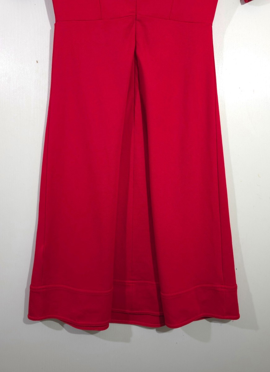 New L.K.Bennett Ivelina A-Line Dress in True Red Size US4