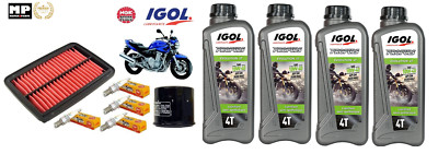 Pack Révision Vidange Suzuki Bandit 650 2007-2008 - Filtre à Huile, Bougies, Huile Motul, Neuf