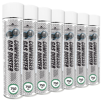 7x AABCOOLING H&O Compressed Gas Duster 750ml TASTATUR REINIGUNG DRUCKLUFTSPRAY