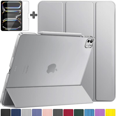 Schutzhülle + 9H Panzerfolie Glas für iPad Pro 13 M5/M4 (2025/2024) Dünne Case-3