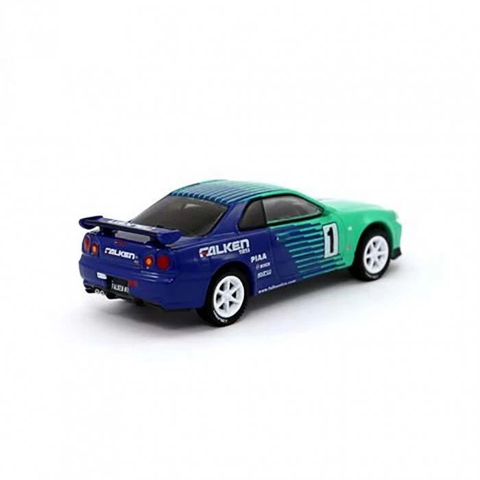 Nissan Skyline GT-R 2002 (34) #1 neumáticos Falken asfalto 1:64 Greenlight 51150-5C1 Foto 2 de 4