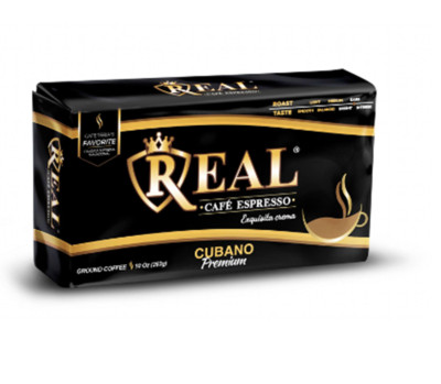 Cafe Real /Espresso Coffee 10 oz Latin Style Pack