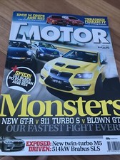 MOTOR Car magazine JUNE 2011 GTR GTS M5 SLS FF A7 RS4 C63 BEETLE V60 PANAMERA