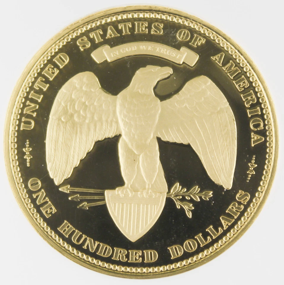 2005 1876 George Morgan $100 Design 1 Oz Gold Union Private Issue NGC GEM Proof - Image 4 of 4