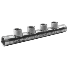 HOME-FLEX 1/2 In. X 1/2 In. X (4) 1/2 Inch CSST FIPT Stainless Steel Manifold