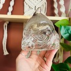 PartyLite Dolphin on Wave Candle Holder TeaLight Votive Collectible Clear Glass