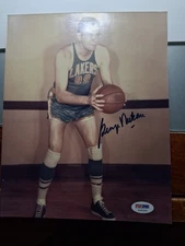 George Mikan Signed Autograph 8x10 Photo Lakers PSA DNA