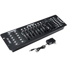 DMX 512 Controller, 30 Banks of 8 programmable scenes, Matte Black
