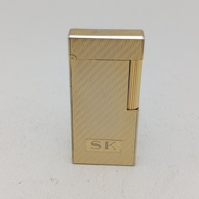 Sarome Working Lighter Gold Plated Vintage 80s Japan