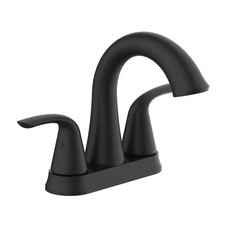 Glacier Bay Irena 4" Centerset 2-Handle Bathroom Faucet Matte Blk - F51A1130BL