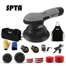 SPTA 125/150 mm Exzenter Poliermaschine Polierer Akkus 12V Polierpad zum Wachsen