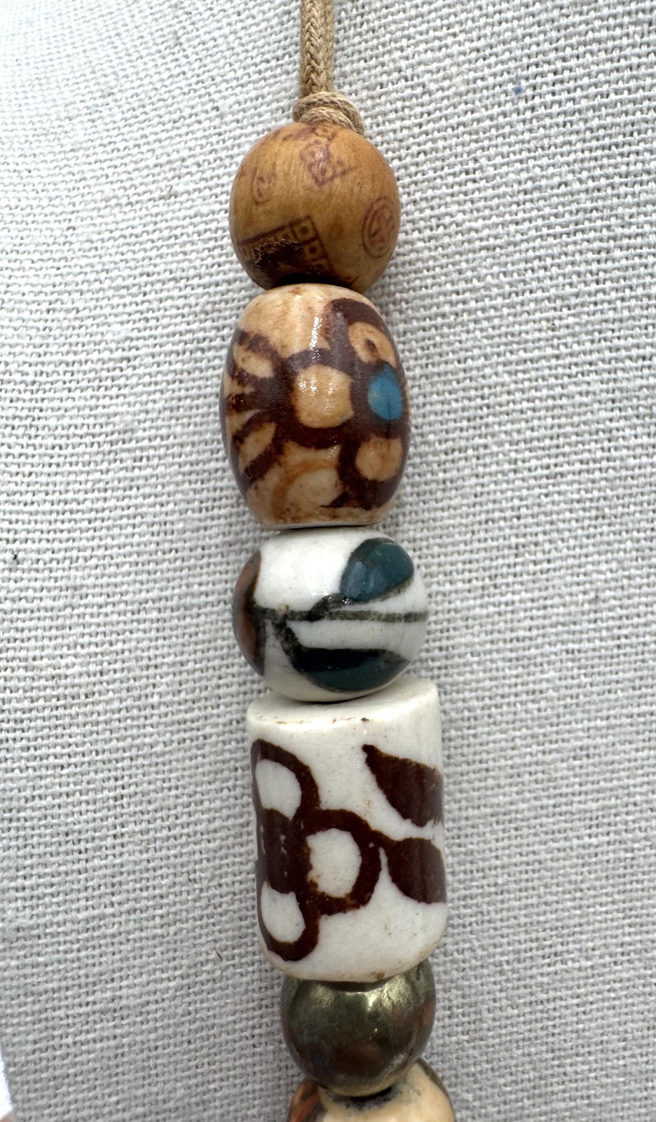 Boho Ceramic Mixed Beaded Statement Necklace Mult… - image 4