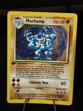 first edition machamp pokemon card value - (8/102) - Base Set Machamp (8/102) 1999 First Edition Base Set
