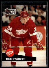 1991-92 Pro Set French #61 Bob Probert Red Wings Hockey Card 0102O
