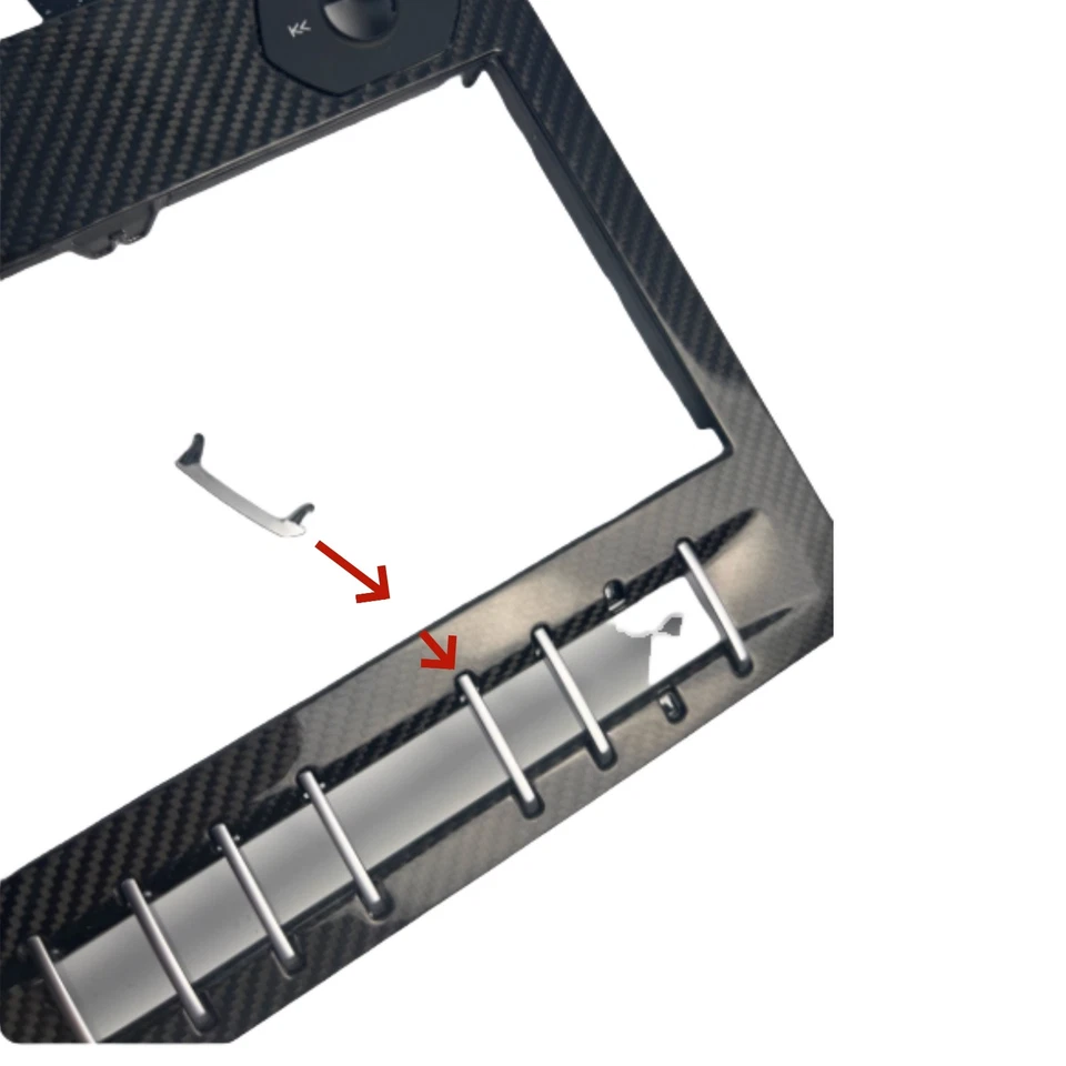 Para Lamborghini Urus 2018-2023 Consola Central Cromo Interruptor Bisel Borde Foto 3 de 4