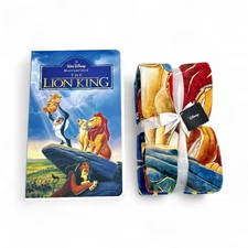 Disney Classic VHS Boxed Silk Touch Throw Blanket 50" × 70" Lion King NEW