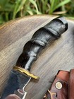 BCS SCHOPP MONTANA SNAKE CUSTOM KNIFE DARK HORN HANDLE "RAM RAPIER BLADE" — photo 5