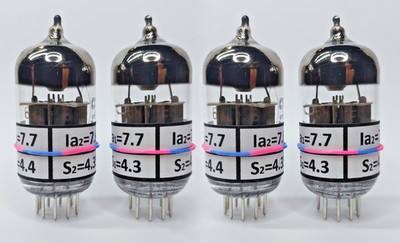 6N1P-EV 6N1 6H1n-EB MATCHED QUAD (4pcs) Voskhod TUBES NEW NOS