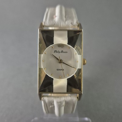 Stilvolle Philip Persio Damenarmbanduhr   Elegantes Design mit Goldakzenten