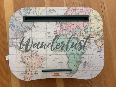 Lap Desk Cushioned Backing Old World Map Design By Legami Milano 13.5  x 17.5 