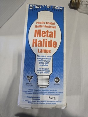 SYLVANIA 400W LAMP / BULB SHAT-R-SHIELD PLASTIC COATED FROSTED METAL HALIDE