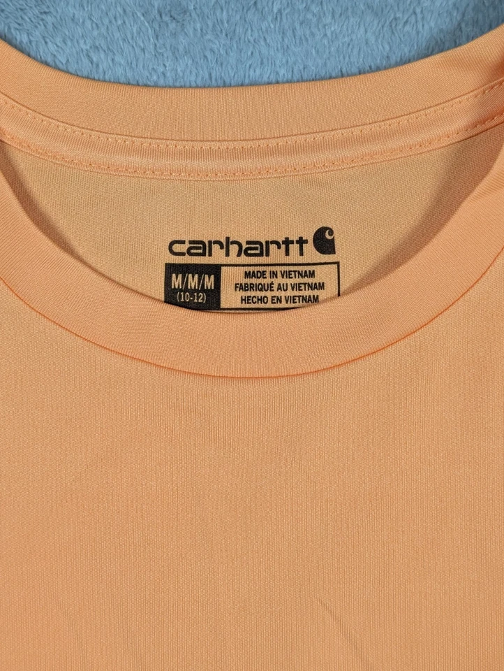 Carhartt T Shirt Youth Boys Size Medium 10-12 Sun Defence Rugged Flex UPF 50 - Image 2 of 4