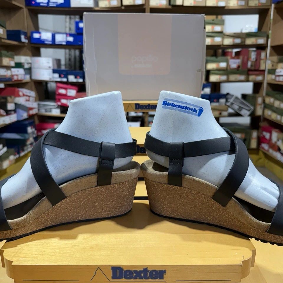 Anillo Birkenstock Papillio Sibyl Hebilla Talla 39 Ajuste Estrecho Cuero Negro Nuevo Foto 3 de 4