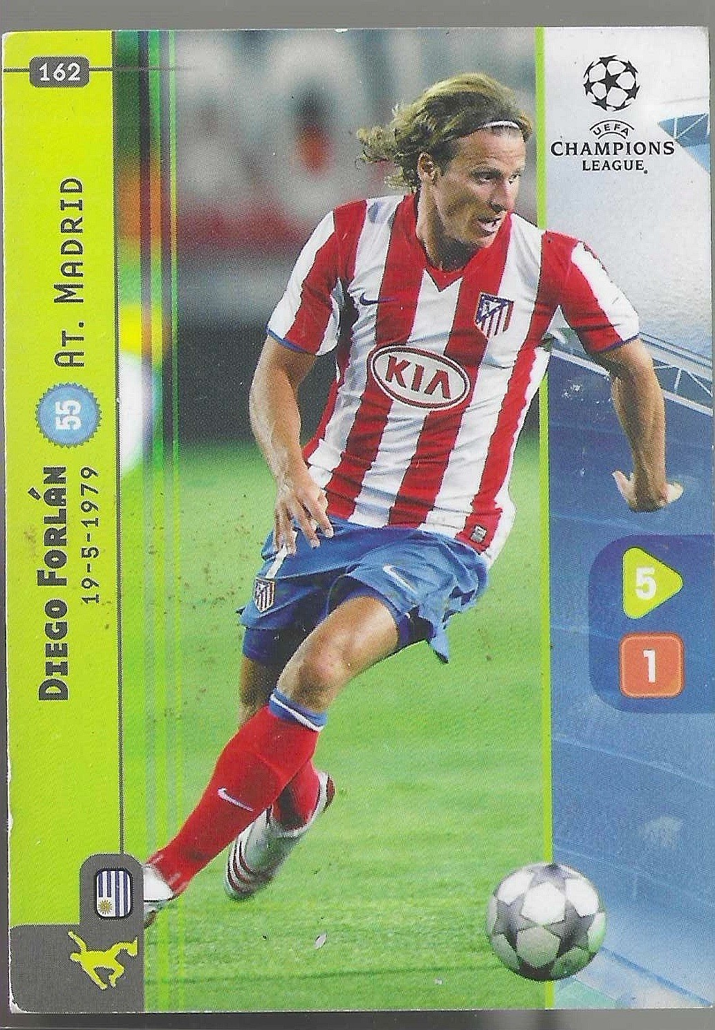 2008-09 Panini UEFA Champions League Game DIEGO FORLAN #162