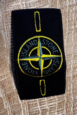 Stone Island Original patch_schwarz/gelb_neu