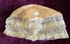 Vintage 10  Finest Bonnet For Antique Or Early Doll Lot 10119
