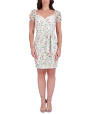 Kensie Printed Lace Mini Dress Women's