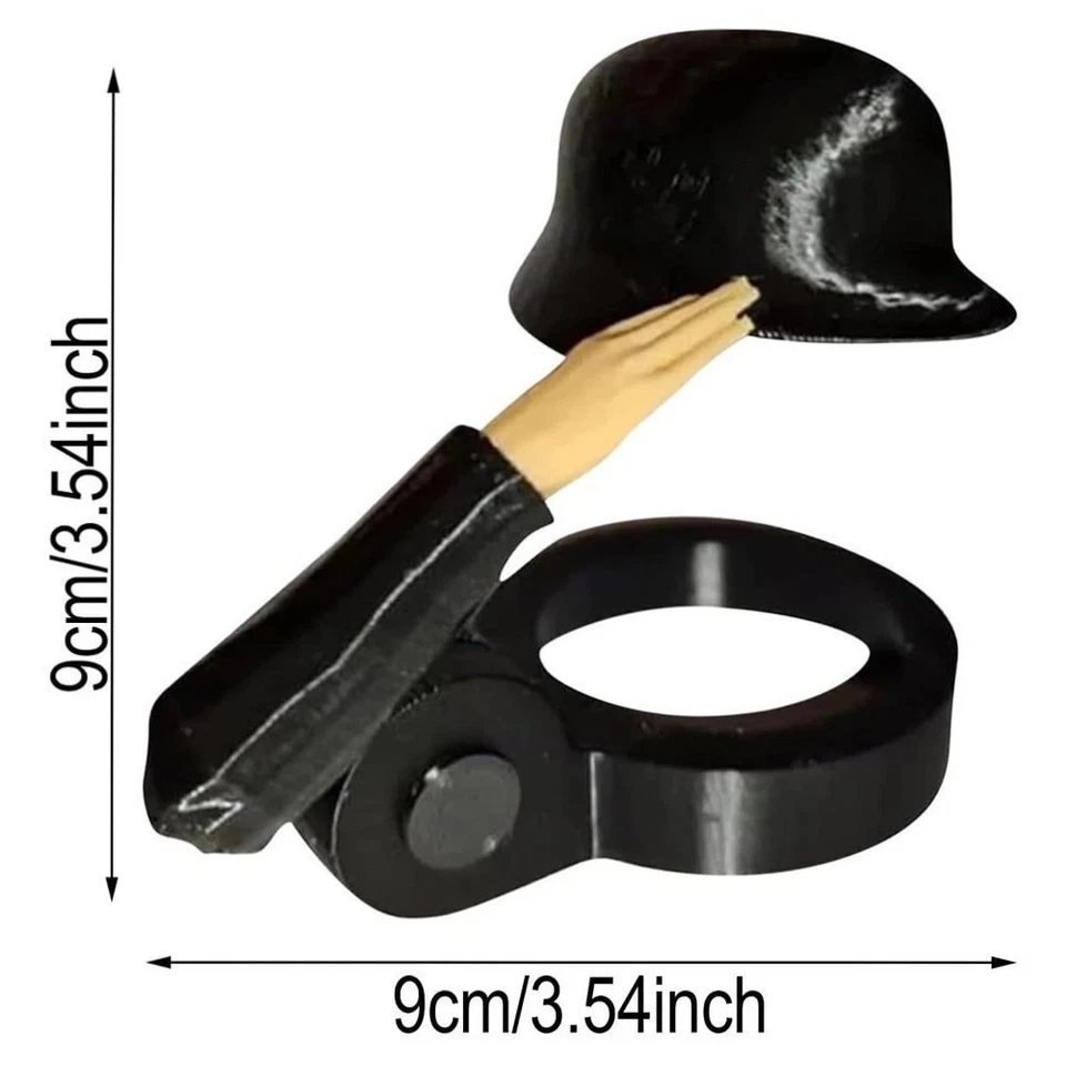3X Bierflaschenverschluss Bierhelm Lustiger Helm für Bierflaschen Soldat Salute  - Bild 2 von 3