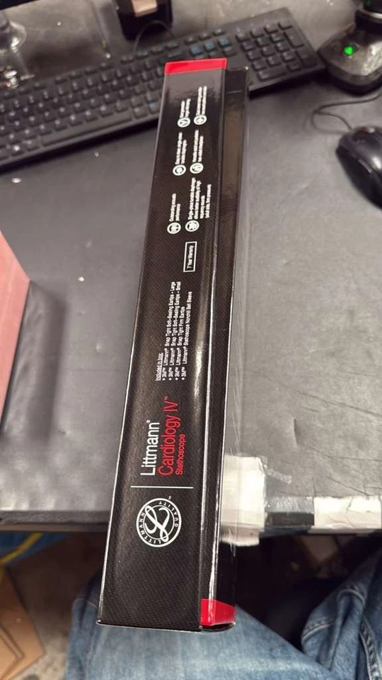 3M Littmann Cardiology IV Stethoscope, 6164,  Red-Rainbow Chestpiece  27" - Image 4 of 4