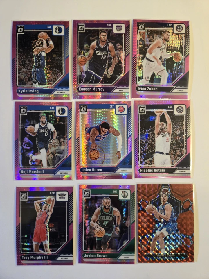 Huge NBA Lot of 325+ All Color Inserts Rookies Stars Prizm Mosaic RC Basketball - Image 4 of 4
