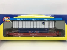 HO Athearn 7265 Southern Pacific Husky Stack Intermodal Car w/ Containers SP