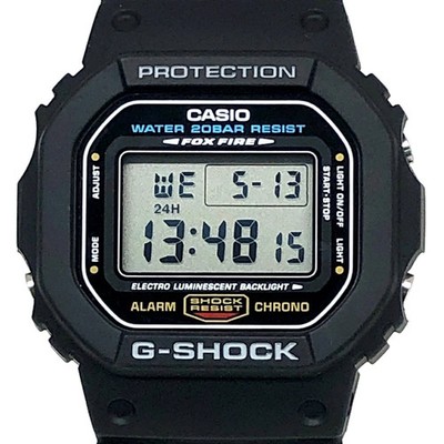 G-SHOCK Casio DW-5600E-1 Watch Foxfire EL Backlight Used with Box and Tag