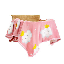 Toddler Flannel Blanket - Warm Cozy Baby Blanket for Boys and Girls, Smooth Cute