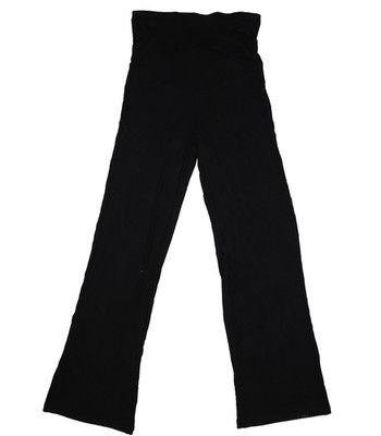 H&M MAMA Pants Womens Small Black Maternity High Rise Flare Stretch Comfort