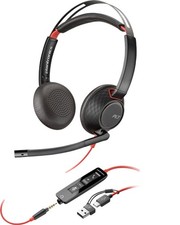 Image of Poly Blackwire 5220 Stereo USB-C Wired Headset 3.5mm
