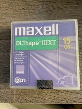 NEW Maxell  1/2 inch Tape DLT Data Cartridge CART,DLT,IIIXT,15G