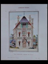 MUIDS, EURE, VILLA - 1907 - GRANDE PLANCHE COULEUR - ROUSSEL