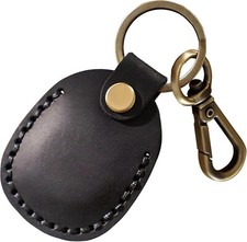 Airtag Case Keyring Genuine Leather  Brass Key Tags  Apple Airtag Holder