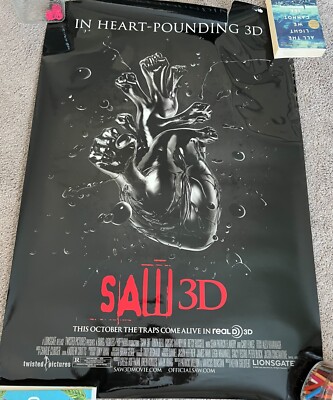 2010 SAW 3D Cinema Movie Theater Poster 27×40'' Double Sided
