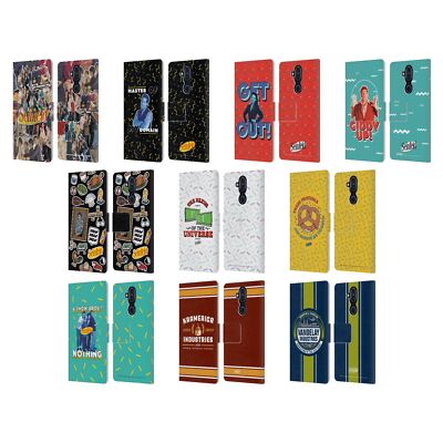 OFFICIAL SEINFELD GRAPHICS LEATHER BOOK WALLET CASE COVER FOR NOKIA PHONES