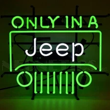 Neonetics 5JEEPX Only In A Jeep Auto Car Beer Bar Neon Sign 22"x21"