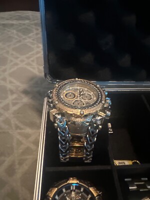 Invicta Reserve Gladiator 2.92CTW Diamond 2 Tone Gold Plate Swiss