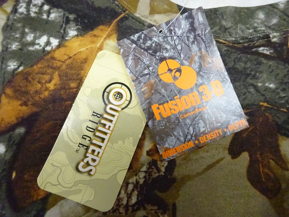 Outfitters Ridge Camo Shirt Mens 3XL Fuxion 3D Camoflauge Hunting 54/56 Pullover - Image 4 of 4