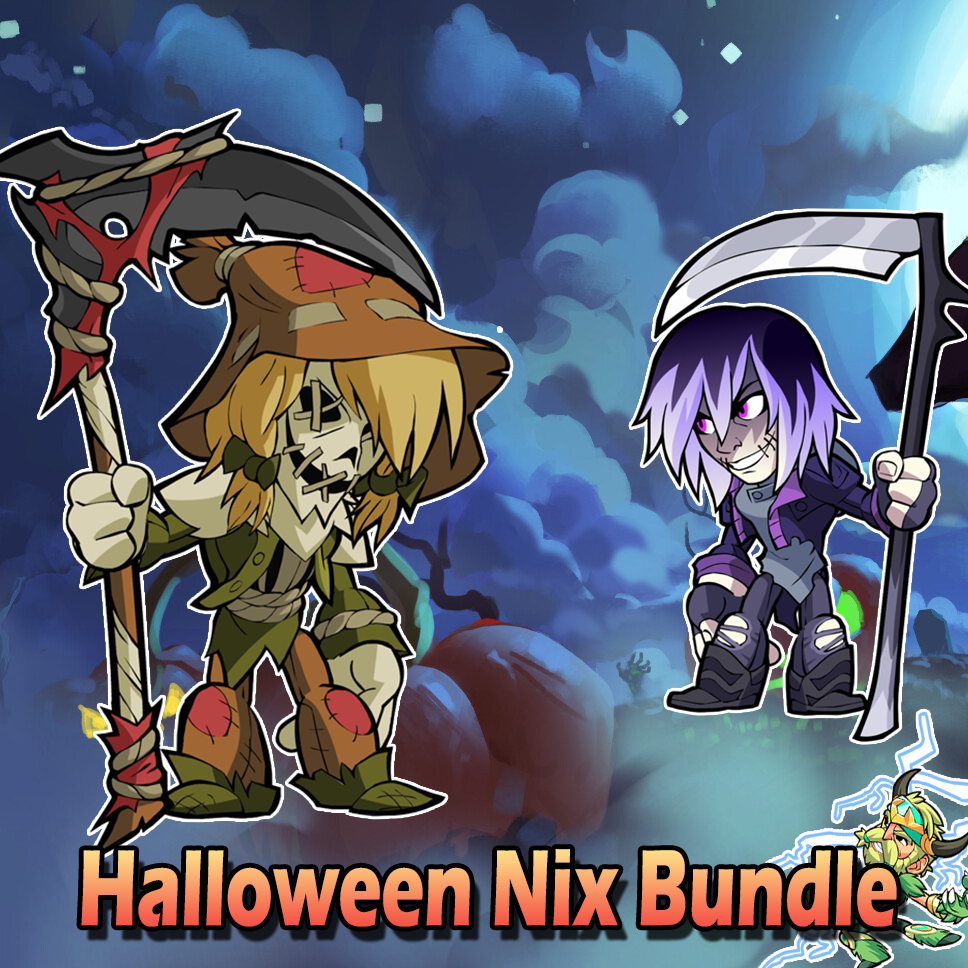 Prime Gaming on X: This hair-raising pack for @Brawlhalla can be all yours  for FREE with #PrimeGaming! 👻👑 The Halloween Bundle: 💀Nix Legend Unlock  🎃Scarecrow Nix Skin (plus 2 Weapon Skins) 🦇Maniacal